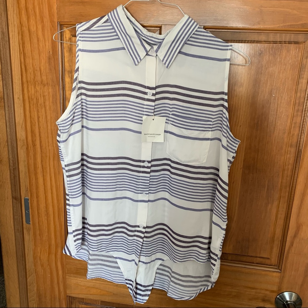 NEW beachlunchlounge collection tie front shirt